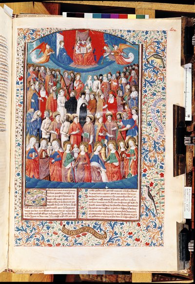 Ms 246 f.406r Paradise, Hippói Szent Ágostontól (354-430) a De Civitate Dei-ből alkotó: French School