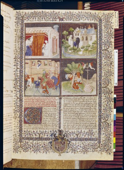 Ms 3479 t.1 f.1 Lancelot története és a Szent Grál keresése, a Livre de Messire Lancelot du Lacból alkotó: French School