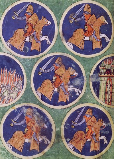 Ms 3516 fol.217v Five Knights alkotó: French School