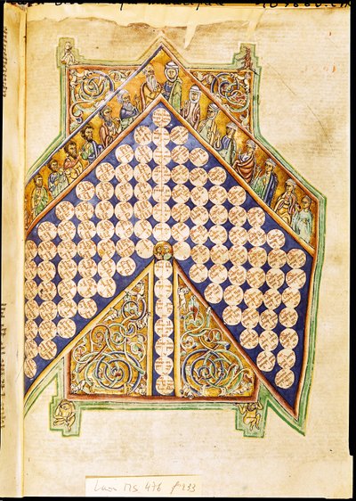 Ms 476 fol.233 Oldal egy Bibliából alkotó: French School