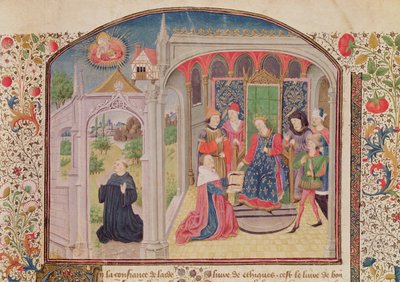 Ms 927 Fol.1 Az etika a királynak előadása a fordítótól, Arisztotelész (Kr. e. 384-322) Etika, politika és közgazdaságtan c. alkotó: French School