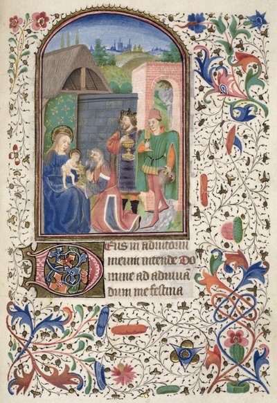 Ms Euing 4 f.49r The Wise Men, a Glasgow Hours-ból alkotó: French School