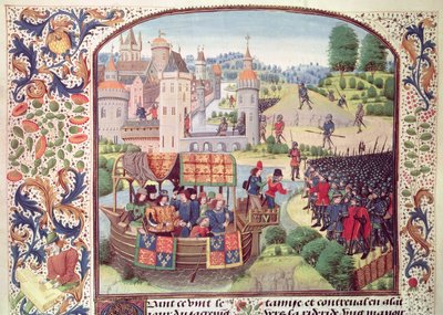 Ms Fr 2644 fol.154v The Tower of London, a Froissarts Chronicle alkotó: French School