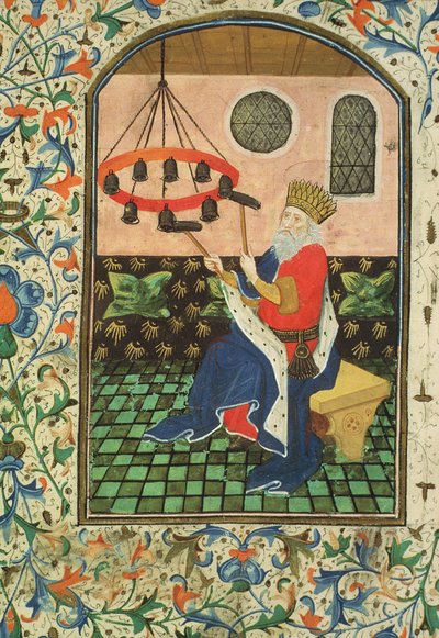 Ms Gen 288 f.183v King and music, c.1460 alkotó: French School