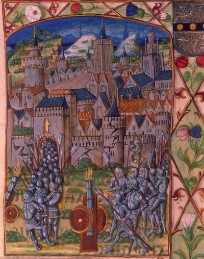 Ms. Royal 20 E.III fol.152v The Capture of Evreux, a 