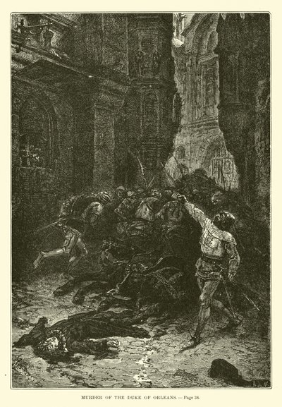 Orléans hercegének meggyilkolása alkotó: French School