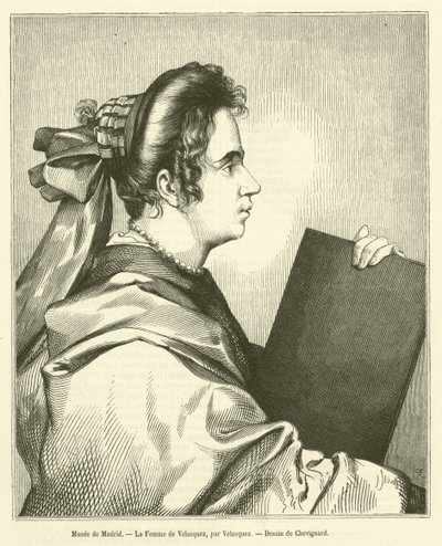 Madridi Múzeum, Velasquez felesége (metszet) alkotó: French School