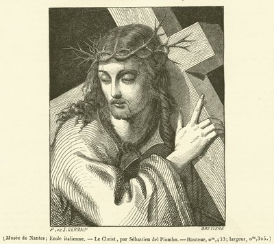 Nantes Múzeum, Olasz Iskola, Krisztus (metszet) alkotó: French School
