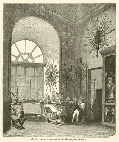 Tengerészeti Múzeum a Louvre-ban, Salle La Perouse, második nézet (metszet) alkotó: French School