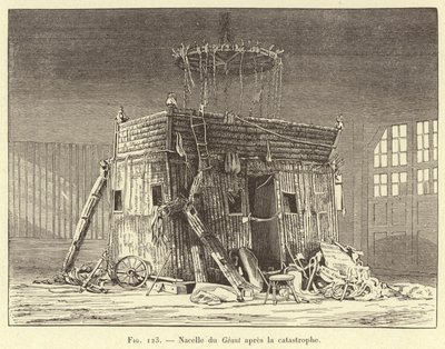 Nacelle du Geant a katasztrófa után (metszet) alkotó: French School