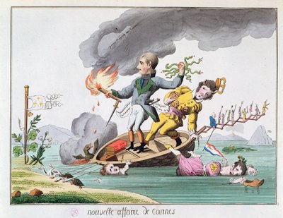 Napóleon Bonaparte (1769-1821) Cannes közelében partra szállt, amikor 1815-ben visszatért Elbáról alkotó: French School