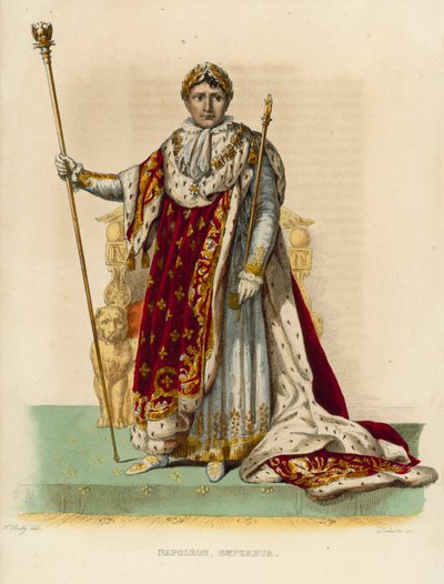 Napóleon Bonaparte (színes metszet) alkotó: French School