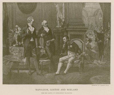 Napóleon, Goethe és Wieland alkotó: French School