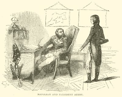 Napóleon és Aubry elnök (metszet) alkotó: French School