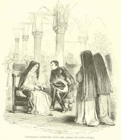 Napóleon interjúja Santa Clara apátnőjével (metszet) alkotó: French School