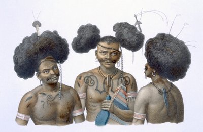 Új-Guinea bennszülöttei, 1826 alkotó: French School