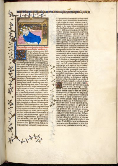 Krisztus születése, 1403-1404 körül (miniatűr) alkotó: French School
