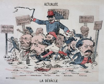 Hírek: La déblacle: Vermorel, Arnould, Pyat, Assi, Vallès, Delescluze és Gournet a kommün végén alkotó: French School
