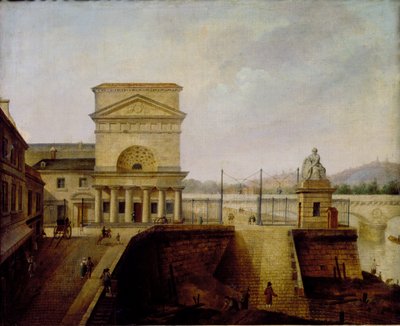 Normandia sorompó, az Iena-híd közelében, 1860 előtt alkotó: French School