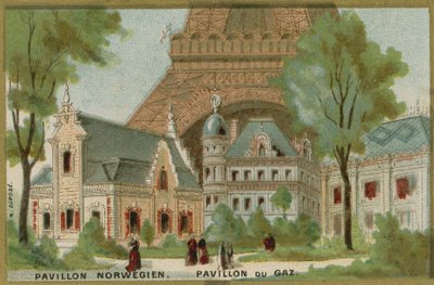 Norvég és gázpavilon a párizsi világkiállításon alkotó: French School