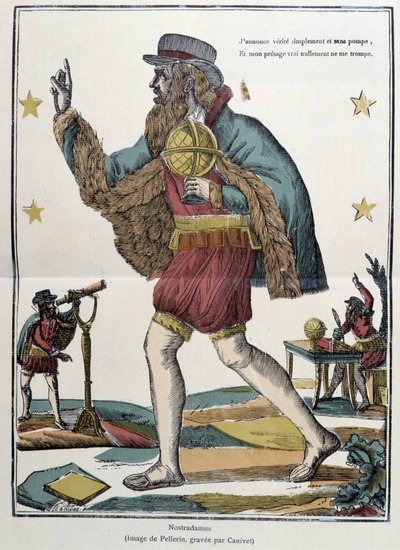 Nostradamus - Epinal képe alkotó: French School
