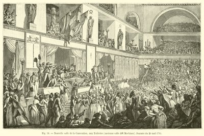 Új kongresszusi terem, a Tuileriákban, egykori gépterem, 1795. május 20 alkotó: French School