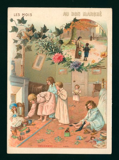 November és december (chromolitho) alkotó: French School