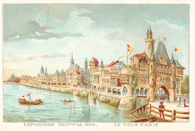 Régi Párizs, Egyetemes Kiállítás 1900, Párizs (chromolitho) alkotó: French School