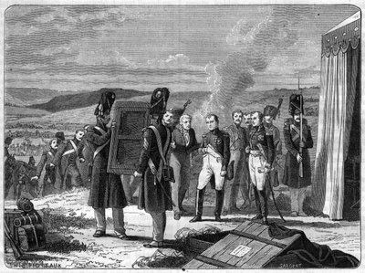 A borodinói csata előestéjén, 1812. szeptember 7.: Napóleon a római király portréja előtt – II. Napóleon római király portréja a moszkvai csata (borodinói csata) előestéjét hozza el I. Napóleonnak. alkotó: French School