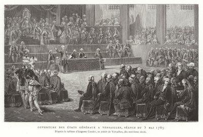 Az Estates General megnyitása, Versailles, 1789. május 5 alkotó: French School