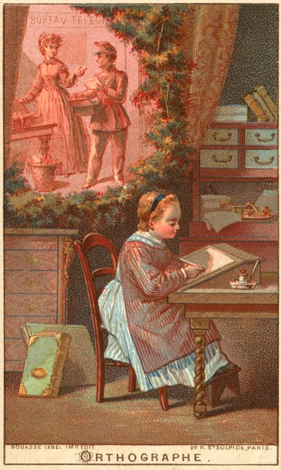 Ortográfia (chromolitho) alkotó: French School