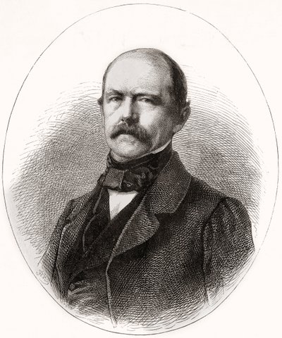 Otto Eduard Leopold, Bismarck hercege, Lauenburg hercege, az LUnivers Illustré-től, 1866 alkotó: French School