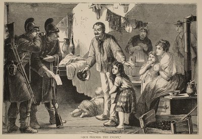 Barátaink, az ellenség, illusztráció Cassells: A Franciaország és Németország közötti háború története, 1870-1871 alkotó: French School