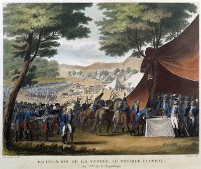 Vendée pacifikációja, az első virág, a köztársaság 3. éve alkotó: French School