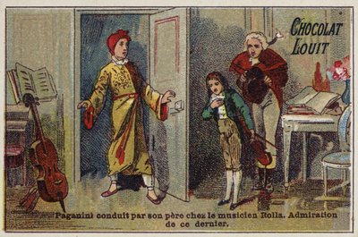 Paganinit az apja vitte el, hogy találkozzon Alessandro Rolla zenésszel alkotó: French School
