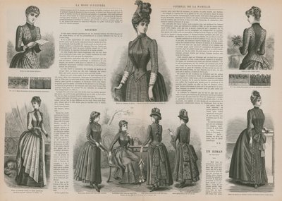Oldal a La Mode Illustree-től alkotó: French School