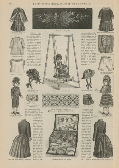 Oldal a La Mode Illustree-től alkotó: French School