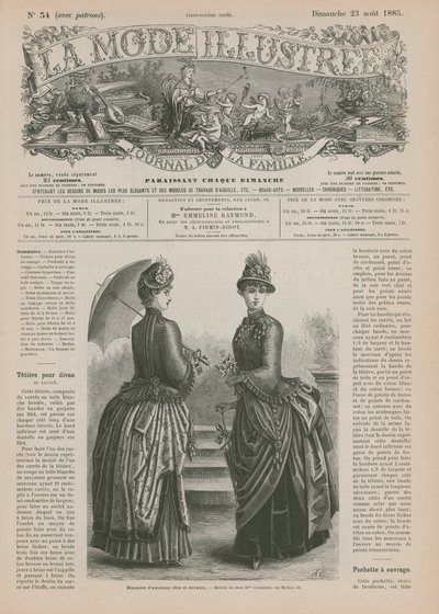 Oldal a La Mode Illustree-től alkotó: French School