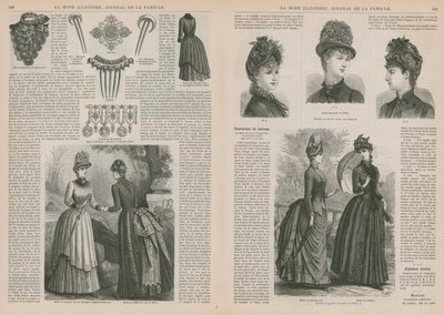 Oldal a La Mode Illustree-től alkotó: French School