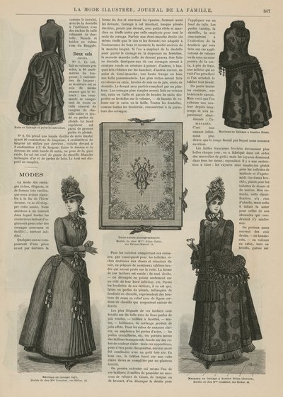 Oldal a La Mode Illustree-től alkotó: French School