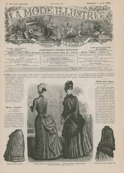Oldal a La Mode Illustree-től alkotó: French School