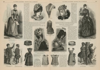 Oldal a La Mode Illustree-től alkotó: French School