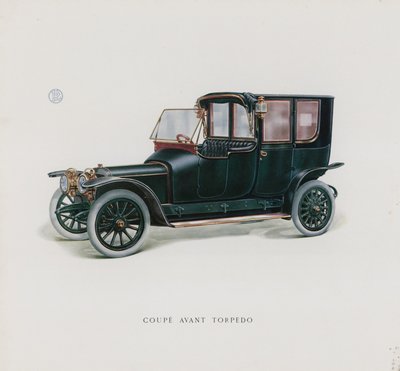 Oldal a Panhard & Levassor katalógusból (színes litho) alkotó: French School