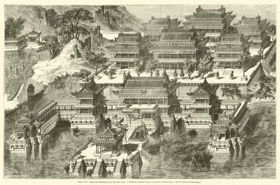 Nyári palota, Fang-hou-ching-king vagy a páratlan helyszín (metszet) alkotó: French School