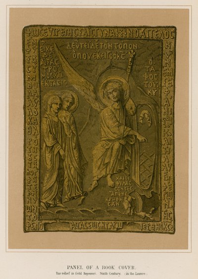 Egy könyvborító panel alkotó: French School