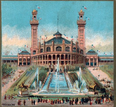 Párizs. 1889. évi egyetemes kiállítás: Trocadero. alkotó: French School