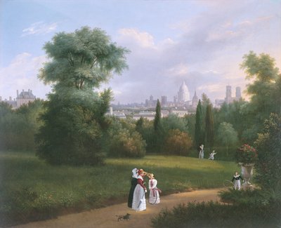 Párizs a Folie-Beaujonból, 1830 körül alkotó: French School