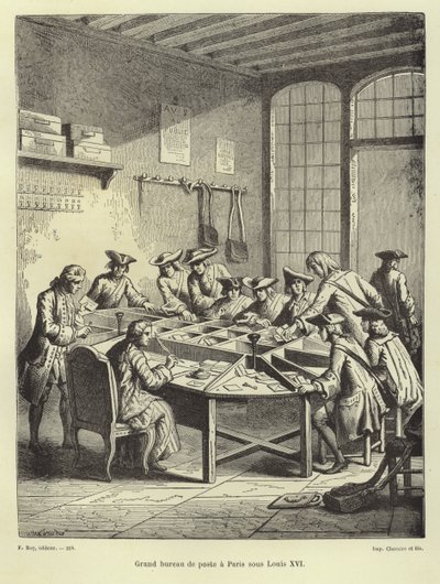 Párizsi postahivatal XVI. Lajos alatt alkotó: French School