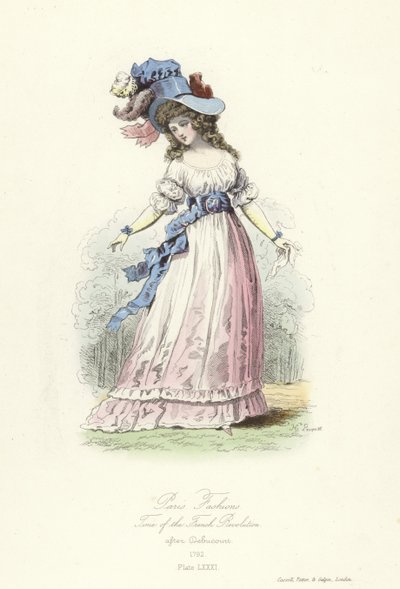 Párizsi divat, a francia forradalom ideje alkotó: French School