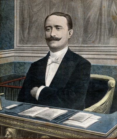 Paul Deschanel (1855-1922), a Képviselőház új elnöke – A Le Petit Journal újság címlapja június 26. alkotó: French School